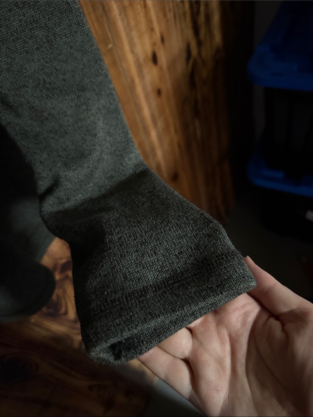 Eddie Bauer Dark Olive Green Half-Zip Fleece Pullover - Picture 5 of 9